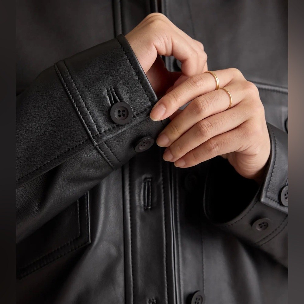 *SUMMER SALE* 100% Leather Quince Cropped Jacket - Picture 3 of 6